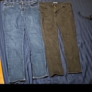 Blue and Brown Jeans